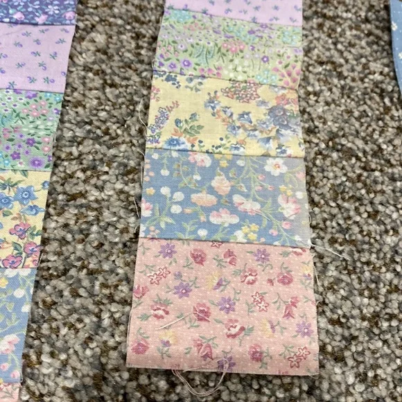 Vintage Colorful Quilting Fabric Squares & Strips! - Picture 3 of 7